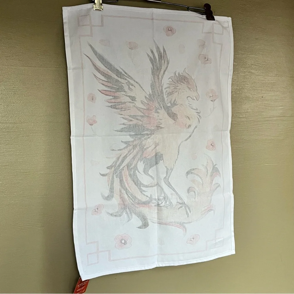 Owlcrate Poppy Wars Phoenix Tea Towel NWT